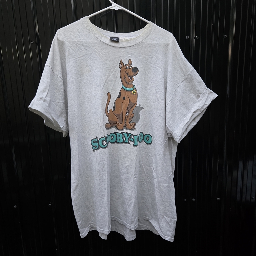 Vintage Warner Bros. Scooby-Doo Light Gray Kids T-Shirt‎